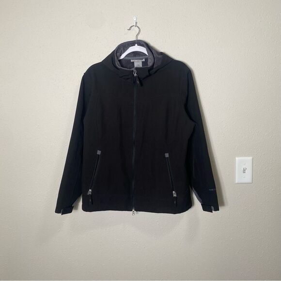 Free Country Soft Shell Fleece Lined Hooded Jacket In Black Women's Size XL - Picture 16 of 16